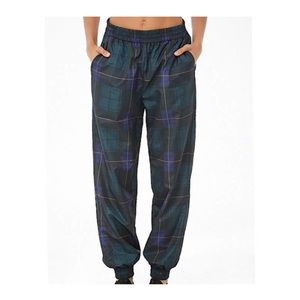 Forever 21 Green Plaid Pants